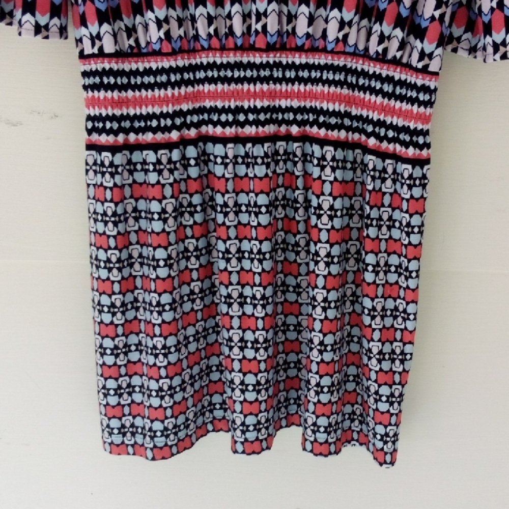 Laundry By Shelli Segal Multicolor 3/4 Sleeve Dress - Picture 5 of 6